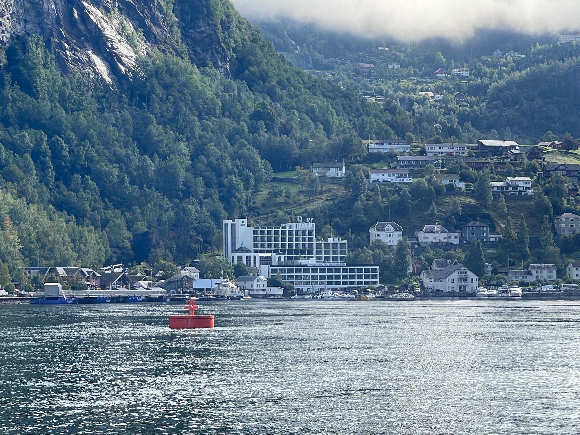 Our hotel in sight- hotel Havila