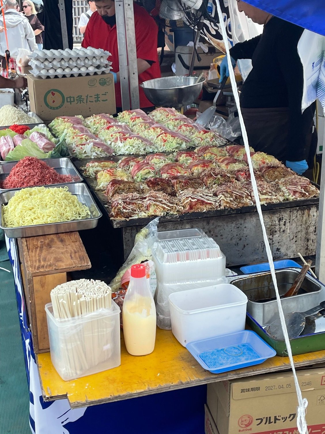 Some of the food items at the food fair