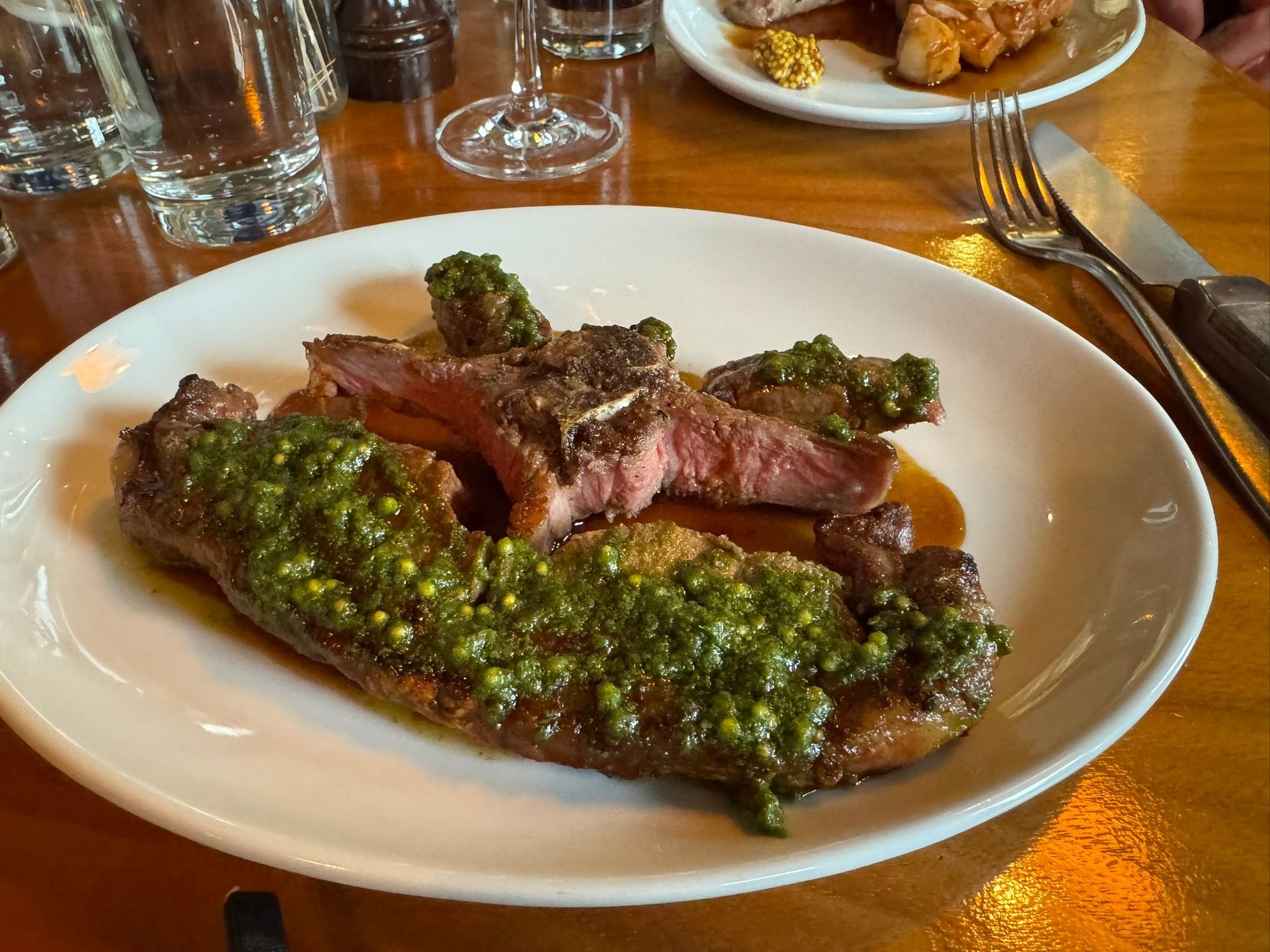 My delicious lamb chops!