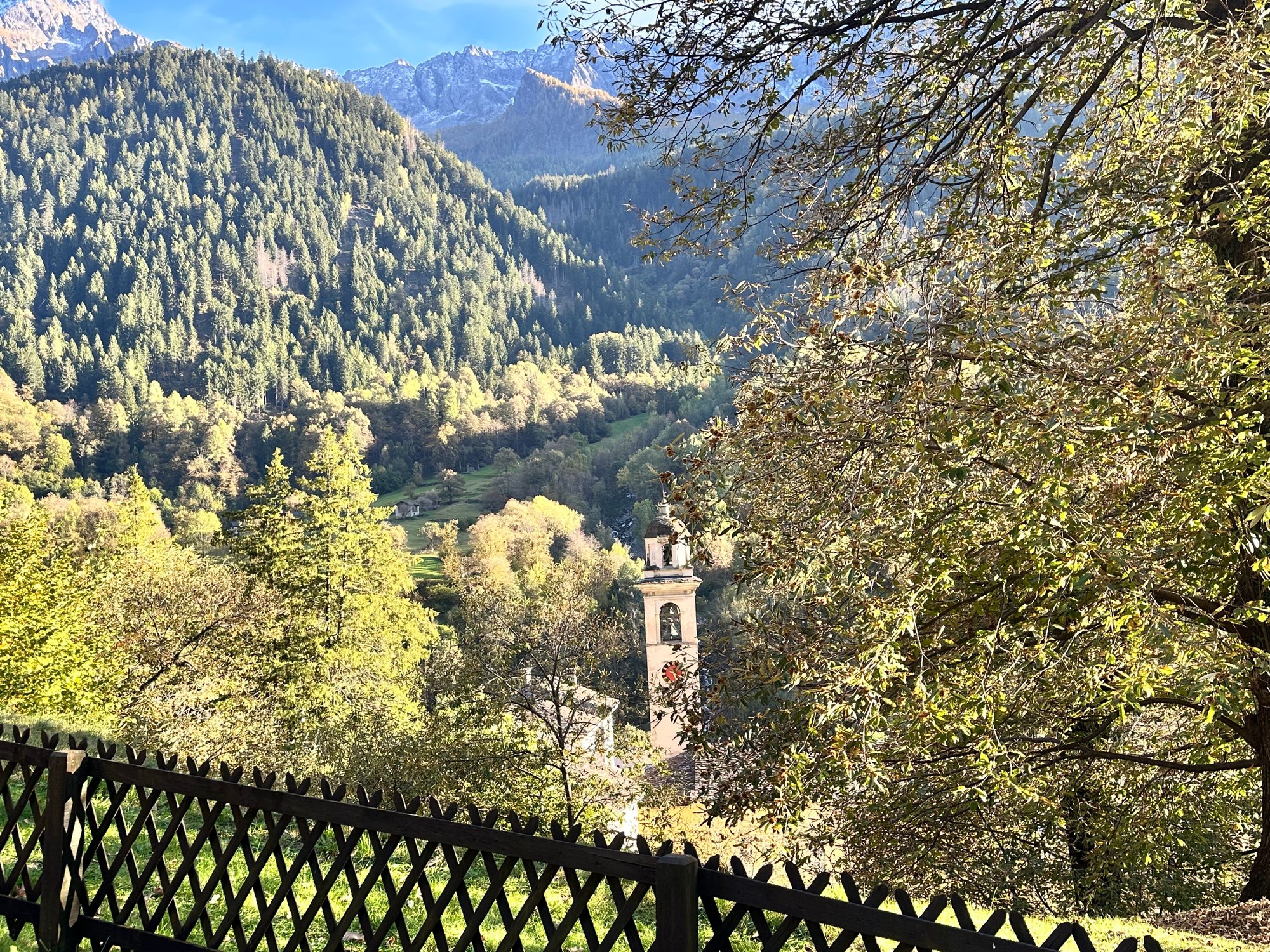 Arriving in Castasegna