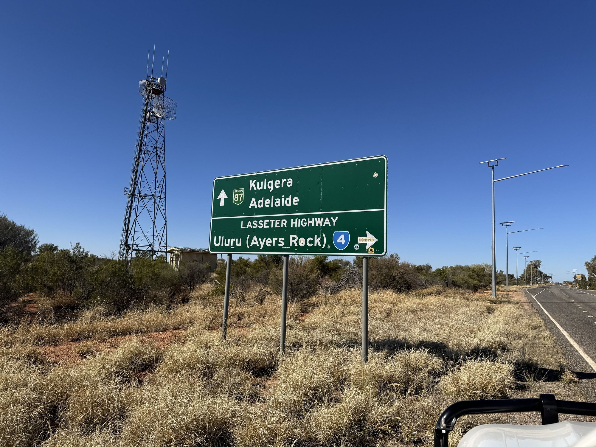 Most tourists would be turning right here. It was tempting but wed been before.
