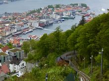 Bergen from the funicular 