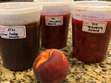 The peach is in the photo for size comparison. 