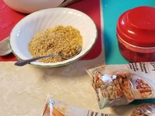 Today getting ingredients ready for Thimble Cookies and Nut Meringue Snacks and then Shortbread Cookies.