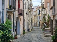 And through the old town