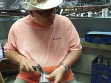 Me trying my hand at pewter crafting. I ruined it! 