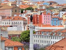 View from top of Elevador Santa Justa