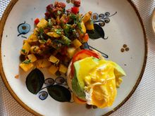 Breakfast at Las Cruces Boutique Hotel.