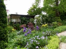 Studio overlooking tennis court on other side