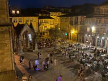 The town is charming and full of life in the evening! 