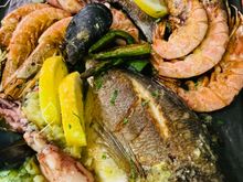 Fabulous seafood platter at Portun restaurant.