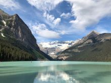 Filled with water from Victoria Glacier