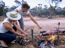 Bbq- ing outback style 