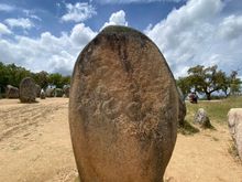 Ancient markings can be seen clearly 