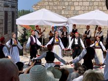 Today’s day trip to a small village where traditional folk dancing occurs every Sunday after Mass and the locals (and tourists) love it. Croatia is 86% Catholic.