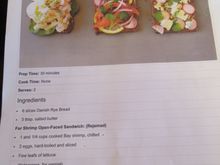 Danish Recipe for open  sandwiches