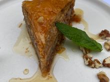Baklava,  I wanted more but trying to be good.  