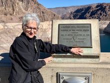 The dam straddles the Arizona and Nevada borders.