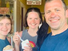 We’ve been driving to get homemade ice cream after the beach every day.  