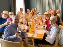 The group wine tasting.