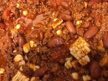 
Taco beef for salads, used fresh corn off the cob for this batch