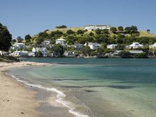 We took the ferry over to Devonport and walked to the top of that hill in the background (aka North Head) where you get marvelous 360° views. 