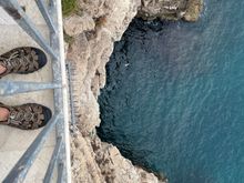 Looking down! 