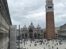 Cafe at Museo Correr, late May 2019.