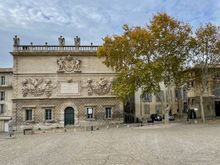 The plaza in front of the Papal palace