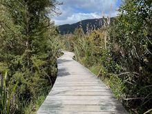 The trail has some nice boardwalks in places.