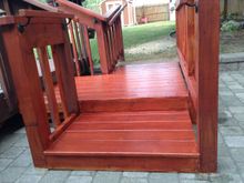 I had the stairs to the deck relplaced with platforms. 