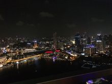 View of Singapore from Lavos in Marina Bay Sands 