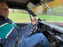 Gotta push that seat way back when you stand 6 foot five.