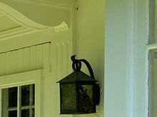 There is a nest in this lamppost on the side of our house. I can’t get to close because the parents are very territorial and protective of their little ones. 