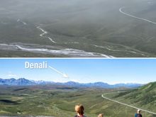 A compare and contrast of views from the first viewpoint on Savage Alpine Trail! Top photo is mine; bottom photo taken from an online travel blog. 