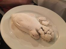 Fish baked in salt crust