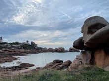Pink granite formations