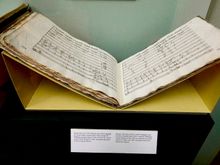 Original sheet music with Mozart’s corrections to one of his symphonies 