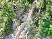 Waterfall at another Roman spa