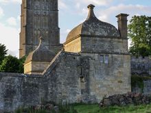 What a setting! The church.