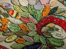 Note how each signee added a singular thematic wish-word by their name.