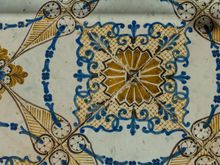 A historic floor tile at the renown Villa Cimbrone. 