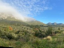 Panorama of Provence countryside - close to St. Remy