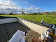 Oh, and our hotel room had a patio with sea view