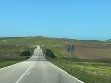 Typical road in the area.
