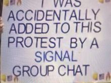 Pretty clever stuff on the protest signs. You 