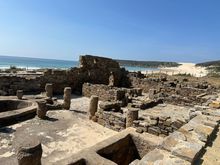 Overview of garum "factory" by the sea at Baelo Claudia
