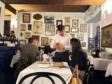 Dining room at SACHA..you can see its quite small