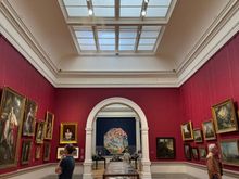 Love the bold red walls!