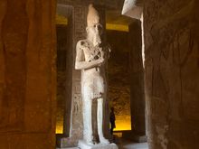 Interior statue of Ramses II 